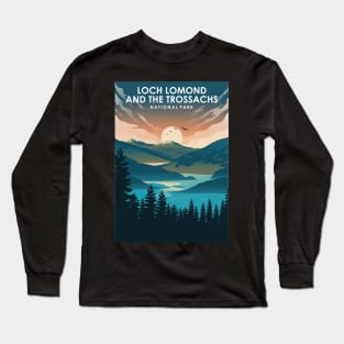 Loch Lomond and The Trossachs National Park Travel Poster Long Sleeve T-Shirt